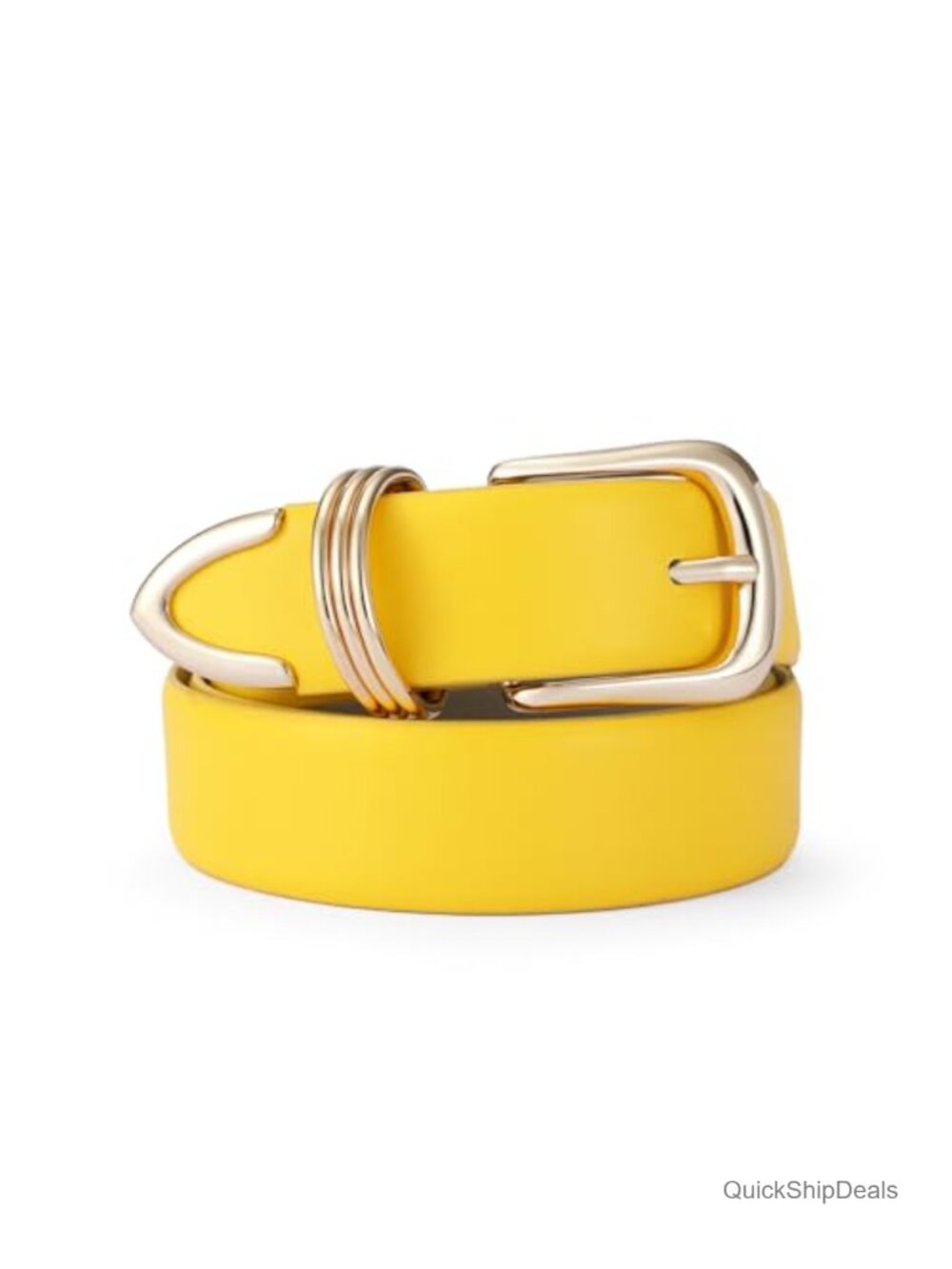 Women's Leather Belt with Metal Gold Buckle Designer Waist Belt Gift